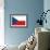 Czech Republic Country Flag - Letterpress-Lantern Press-Framed Art Print displayed on a wall