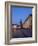 Czech Republic, Jicin. Main square with historic buildings in twilight.-Julie Eggers-Framed Photographic Print