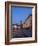 Czech Republic, Jicin. Main square with historic buildings in twilight.-Julie Eggers-Framed Photographic Print