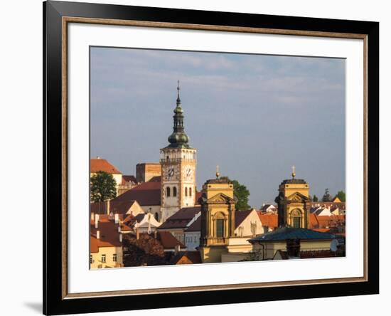 Czech Republic, Mikulov. The church Tower of St. Wenceslas-Julie Eggers-Framed Photographic Print