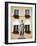 Czech Republic, Moravia, Mikulov. Detail of Statue and Facade in the Historical Centre.-Ken Scicluna-Framed Photographic Print