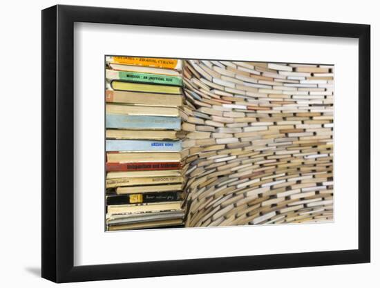 Czech Republic, Prague. Book Sculpture at Prague City Library-Jaynes Gallery-Framed Photographic Print