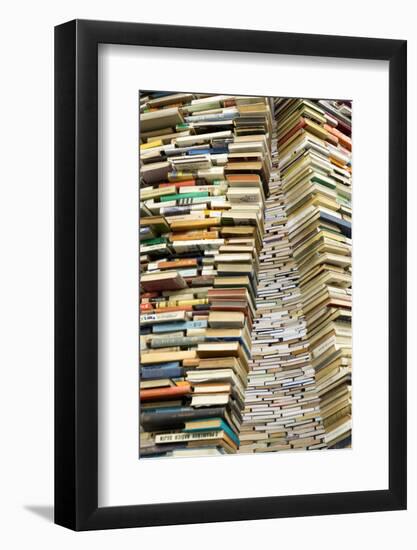 Czech Republic, Prague. Book Sculpture at Prague City Library-Jaynes Gallery-Framed Photographic Print