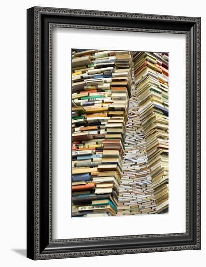 Czech Republic, Prague. Book Sculpture at Prague City Library-Jaynes Gallery-Framed Photographic Print