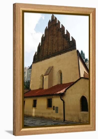 Czech Republic. Prague. Old New Synagogue. Gothic, 13th Century. Josefov (Jewish Quater)-null-Framed Premier Image Canvas