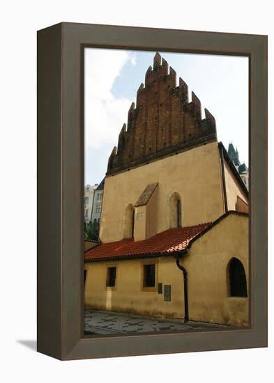 Czech Republic. Prague. Old New Synagogue. Gothic, 13th Century. Josefov (Jewish Quater)-null-Framed Premier Image Canvas