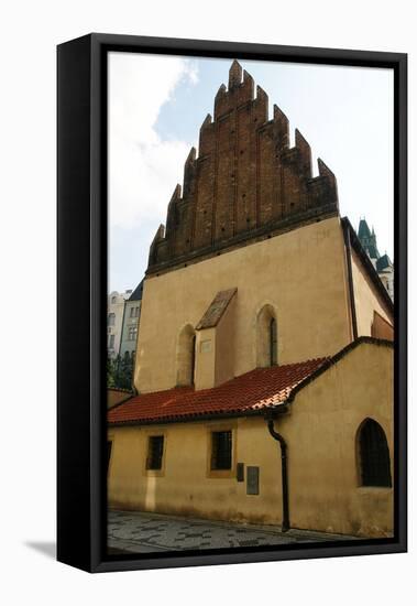 Czech Republic. Prague. Old New Synagogue. Gothic, 13th Century. Josefov (Jewish Quater)-null-Framed Premier Image Canvas