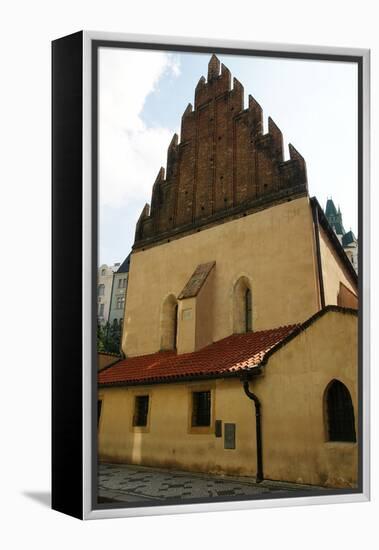 Czech Republic. Prague. Old New Synagogue. Gothic, 13th Century. Josefov (Jewish Quater)-null-Framed Premier Image Canvas