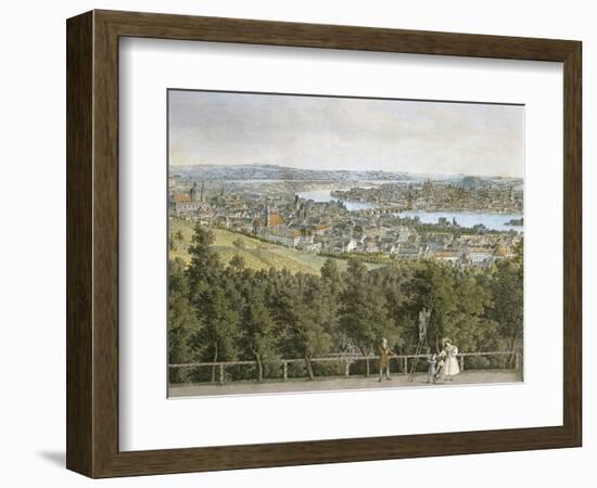 Czech Republic, Prague Painting of Cityscape-null-Framed Giclee Print