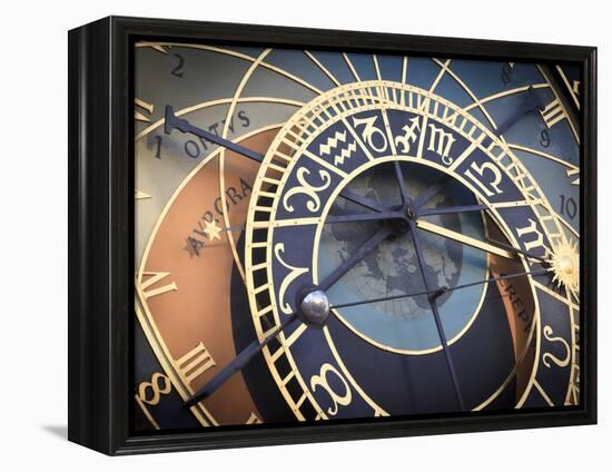 Czech Republic, Prague, Stare Mesto (Old Town), Astronomical Clock-Michele Falzone-Framed Premier Image Canvas