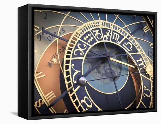 Czech Republic, Prague, Stare Mesto (Old Town), Astronomical Clock-Michele Falzone-Framed Premier Image Canvas