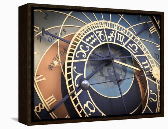 Czech Republic, Prague, Stare Mesto (Old Town), Astronomical Clock-Michele Falzone-Framed Premier Image Canvas