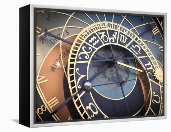 Czech Republic, Prague, Stare Mesto (Old Town), Astronomical Clock-Michele Falzone-Framed Premier Image Canvas