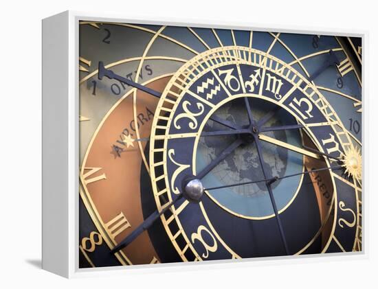 Czech Republic, Prague, Stare Mesto (Old Town), Astronomical Clock-Michele Falzone-Framed Premier Image Canvas
