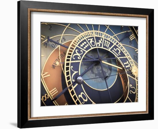 Czech Republic, Prague, Stare Mesto (Old Town), Astronomical Clock-Michele Falzone-Framed Premium Photographic Print