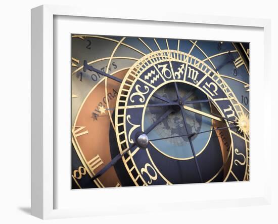 Czech Republic, Prague, Stare Mesto (Old Town), Astronomical Clock-Michele Falzone-Framed Photographic Print