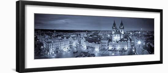 Czech Republic, Prague, Stare Mesto (Old Town), Old Town Square and Church of Our Lady before Tyn-Michele Falzone-Framed Photographic Print