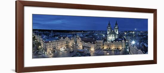 Czech Republic, Prague, Stare Mesto (Old Town), Old Town Square and Church of Our Lady before Tyn-Michele Falzone-Framed Photographic Print