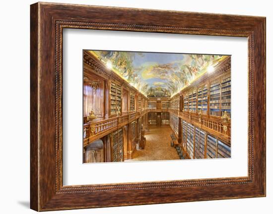 Czech Republic Prague, Strahov Monastery Library - the Philosophical Hall-null-Framed Photographic Print