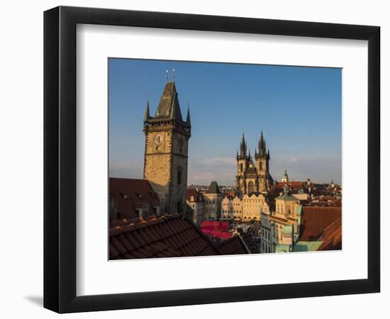 Czech Republic, Prague. Tyn Church in Old Town Square.-Julie Eggers-Framed Photographic Print