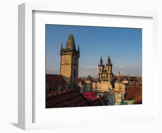 Czech Republic, Prague. Tyn Church in Old Town Square.-Julie Eggers-Framed Photographic Print