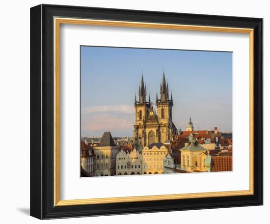 Czech Republic, Prague. Tyn Church in Old Town Square.-Julie Eggers-Framed Photographic Print