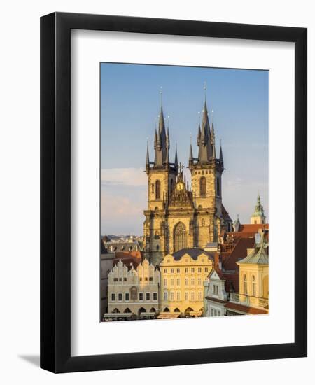 Czech Republic, Prague. Tyn Church in Old Town Square.-Julie Eggers-Framed Photographic Print