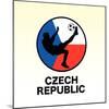 Czech Republic Soccer-null-Mounted Giclee Print