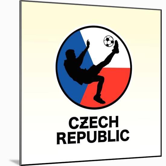 Czech Republic Soccer-null-Mounted Giclee Print