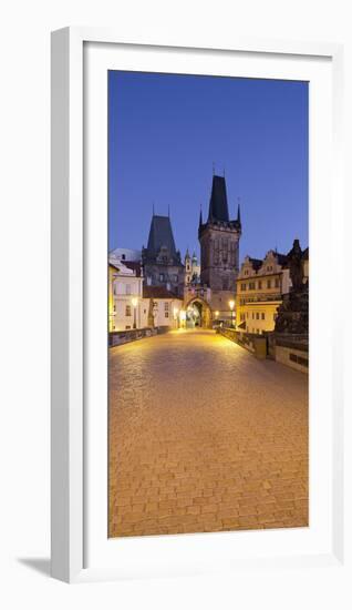 Czechia, Prague, Charles Bridge, City Gate-Rainer Mirau-Framed Photographic Print