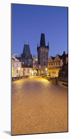 Czechia, Prague, Charles Bridge, City Gate-Rainer Mirau-Mounted Photographic Print