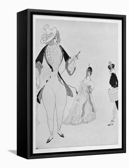 D'albert in Search of His Ideals, 1897 (Litho)-Aubrey Beardsley-Framed Premier Image Canvas