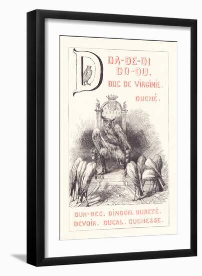 D: DA DE DI DO DU — Duke of Virginia - Duche — Dur-Bec - Turkey - Hardness - Duty - Duty - Ducal —-Fortune Louis Meaulle-Framed Giclee Print