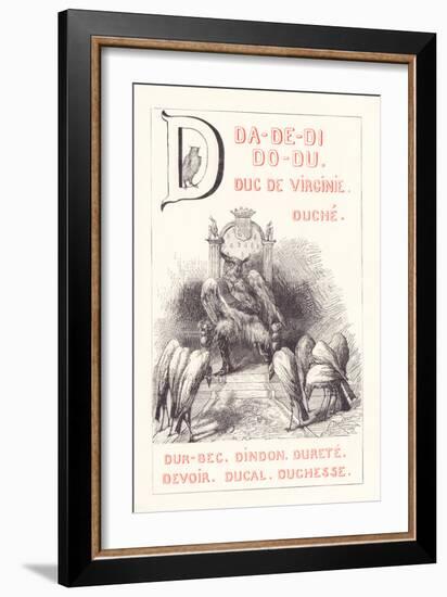 D: DA DE DI DO DU — Duke of Virginia - Duche — Dur-Bec - Turkey - Hardness - Duty - Duty - Ducal —-Fortune Louis Meaulle-Framed Giclee Print