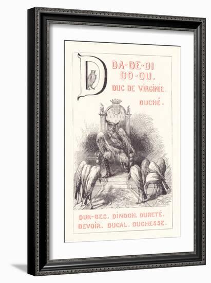 D: DA DE DI DO DU — Duke of Virginia - Duche — Dur-Bec - Turkey - Hardness - Duty - Duty - Ducal —-Fortune Louis Meaulle-Framed Giclee Print