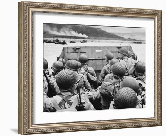 D-Day - Just before Landing in France-Robert Hunt-Framed Photographic Print