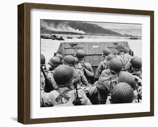 D-Day - Just before Landing in France-Robert Hunt-Framed Photographic Print