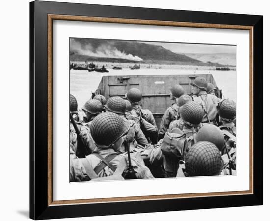 D-Day - Just before Landing in France-Robert Hunt-Framed Photographic Print