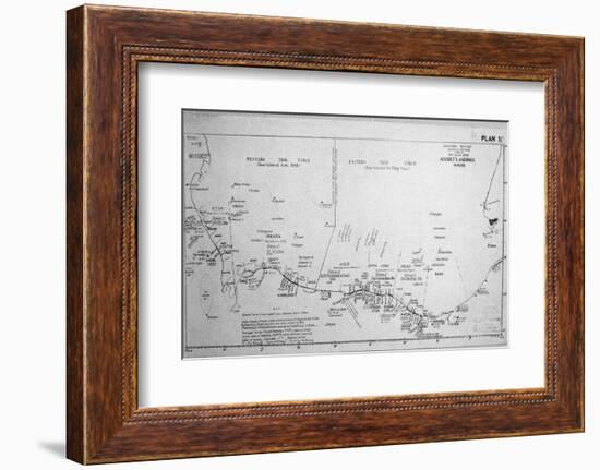 D-Day Map 1944-null-Framed Photographic Print