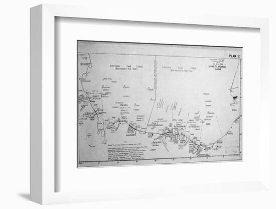 D-Day Map 1944-null-Framed Photographic Print