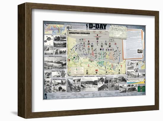 D-Day-null-Framed Art Print