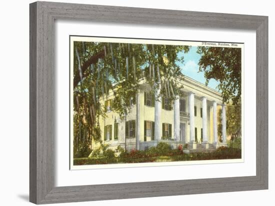 D'Evereux Mansion, Natchez, Mississippi-null-Framed Art Print