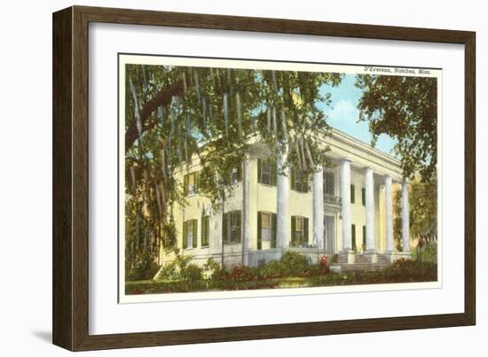 D'Evereux Mansion, Natchez, Mississippi-null-Framed Art Print