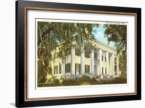 D'Evereux Mansion, Natchez, Mississippi-null-Framed Art Print