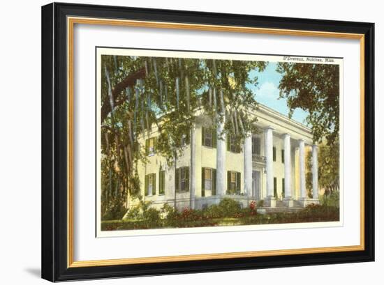 D'Evereux Mansion, Natchez, Mississippi-null-Framed Art Print