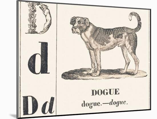 D for Dogue, 1850 (Engraving)-Louis Simon (1810-1870) Lassalle-Mounted Giclee Print