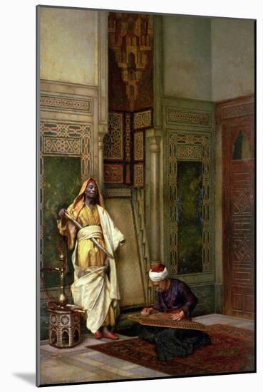 D Guard with a Zither Player in an Interior-Ludwig Deutsch-Mounted Giclee Print