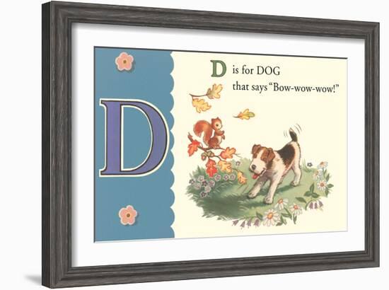 D is for Dog-null-Framed Art Print