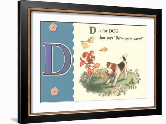 D is for Dog-null-Framed Art Print