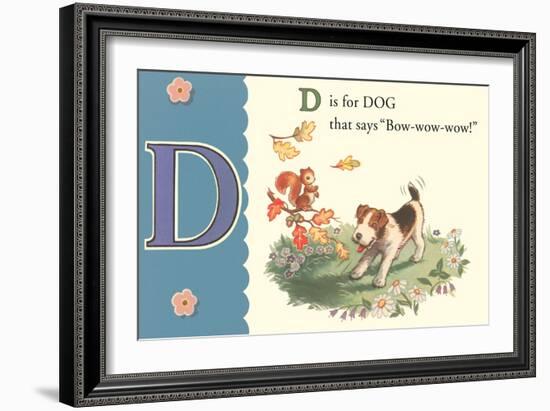 D is for Dog-null-Framed Art Print